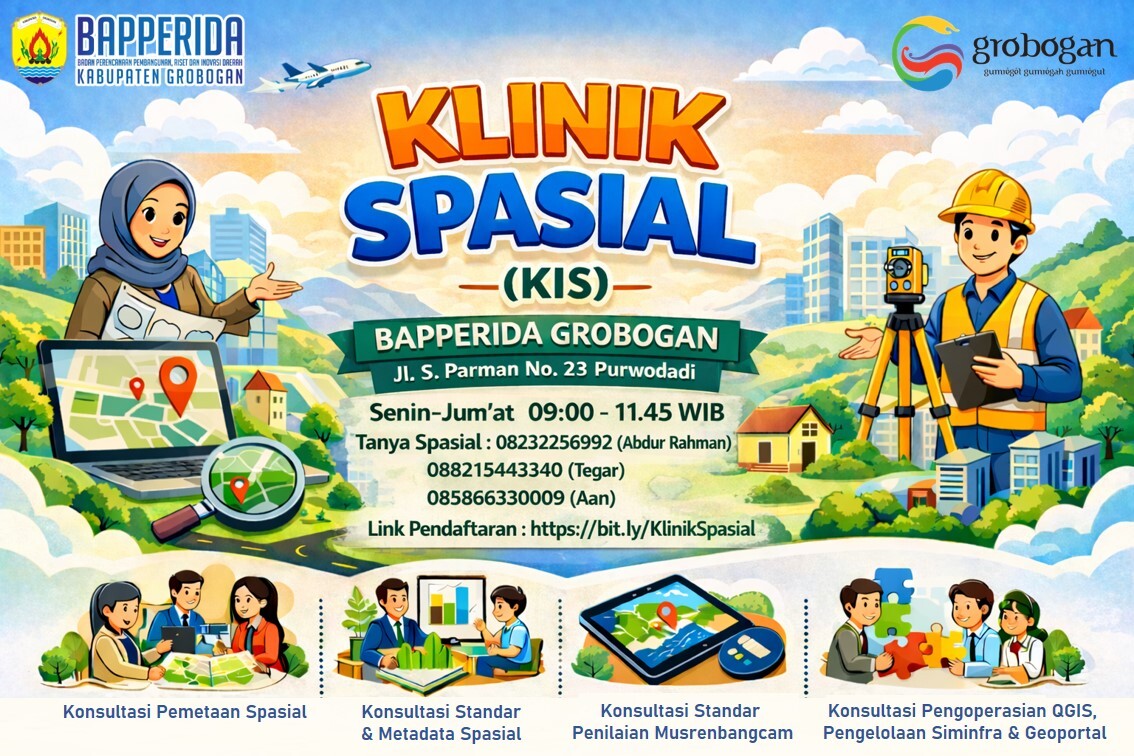 BAPPERIDA Grobogan Luncurkan Klinik Spasial untuk Perkuat Perencanaan Pembangunan Berbasis Data