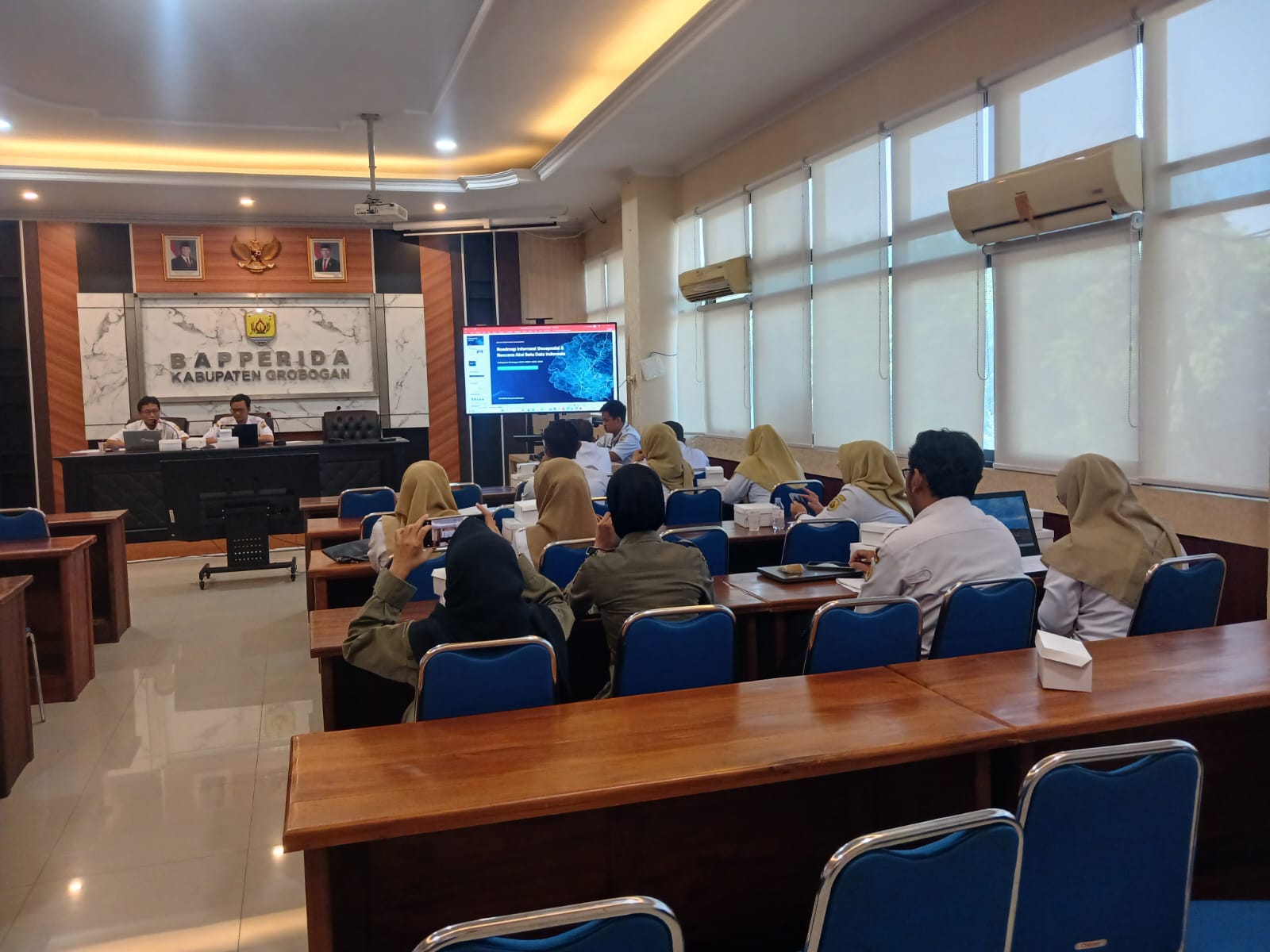 BAPPERIDA Grobogan Gelar FGD Penguatan Regulasi Satu Data dan Informasi Geospasial