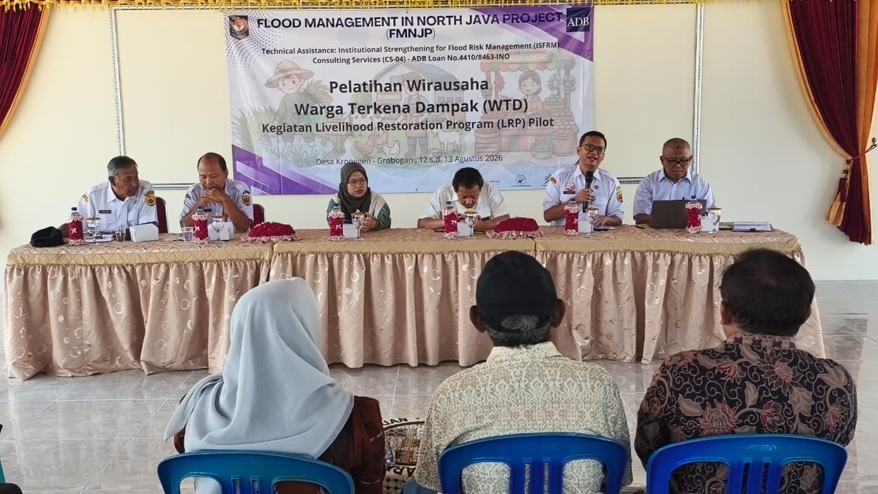 Tak Hanya Bangun Sudetan, Pemkab Grobogan Perkuat Penghidupan Warga Terdampak FMNJP melalui LRP